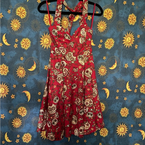 Hell Bunny skull retro dress - Picture 2 of 12